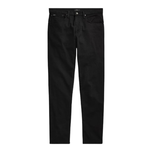 Polo Ralph Lauren Hampton Relaxed Straight Stretch Jean Black Size 48x30 - Picture 1 of 8